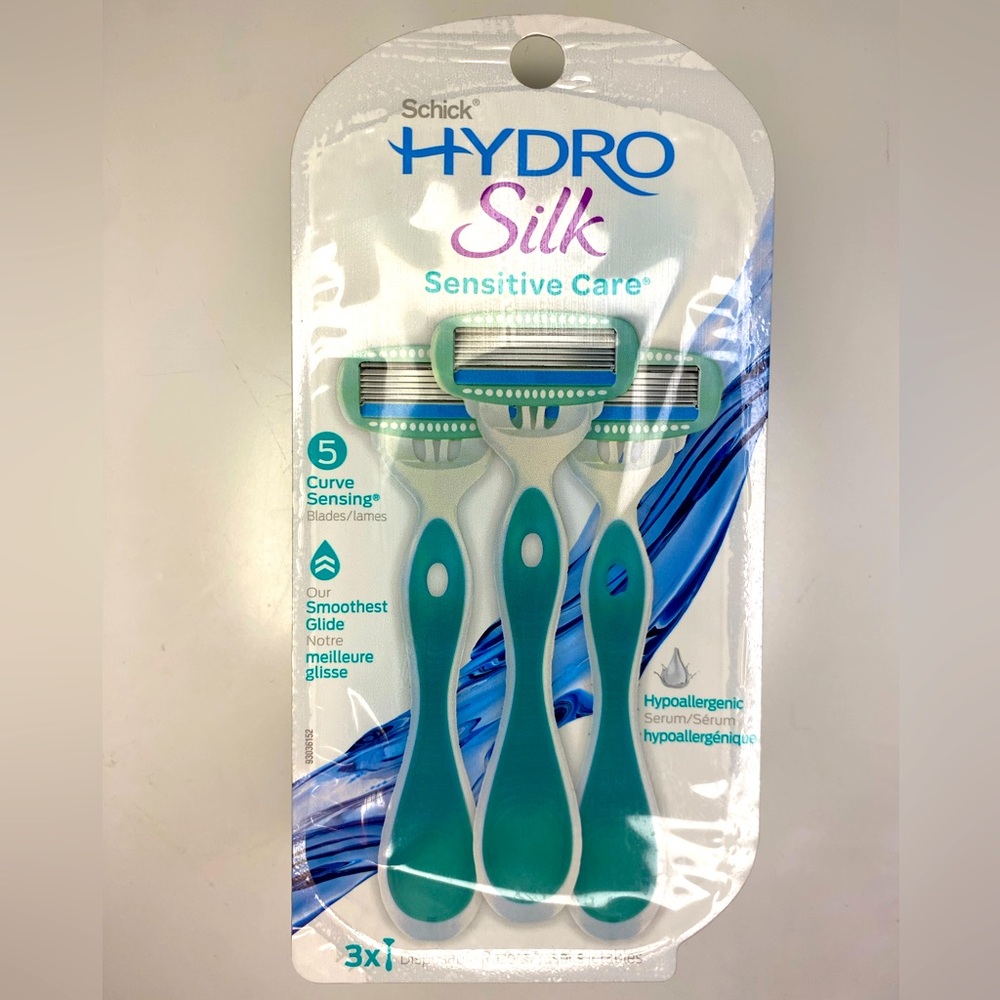 Schick Hydro Silk Sensitive Care 5 Blade Disposable Razors 3ct
